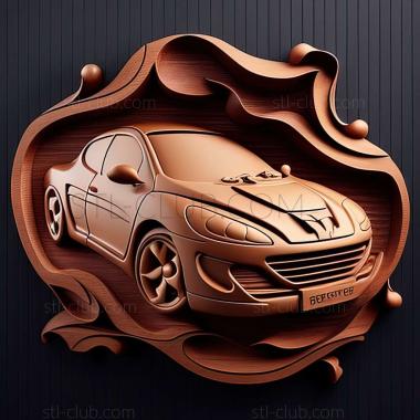 3D мадэль Peugeot 206 (STL)